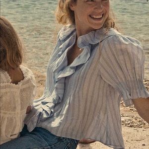 NWT Doen Henri blouse in Saint Pierre stripe